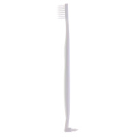 Orthodontic double-sided toothbrush for braces care, white